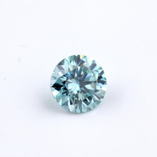 Loose Moissanite Blue Clean Round Cut 3.70 MM