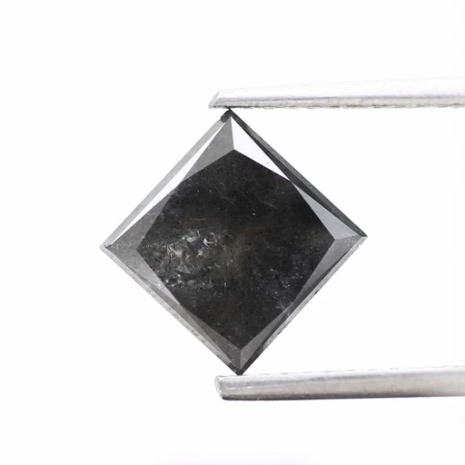 Loose Moissanite Salt & Pepper Grey Clean Princess Cut 3.80 MM