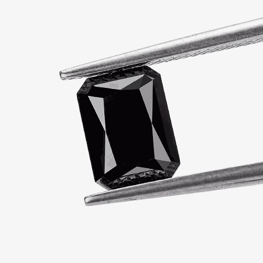 [MORABLK1_9x6] Loose Moissanite Black Clean Radiant Cut 9.00 x 6.00 MM