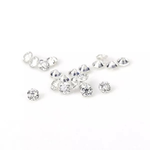 [MORDWH1_1] Loose Moissanite White Clean Round Cut 1.00 MM