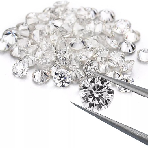 [MORDWH1_4.75] Loose Moissanite White Clean Round Cut 4.75 MM