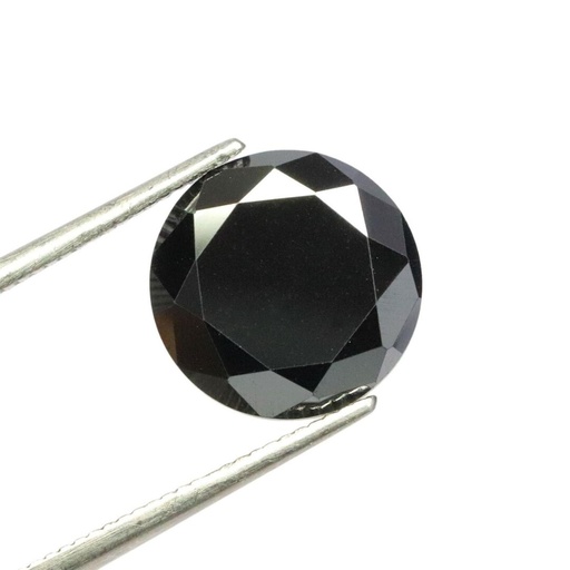 Loose Moissanite Black Clean Round Cut 11.75 MM 