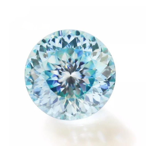 Loose Moissanite Blue Clean Portuguese Cut 5.00 MM