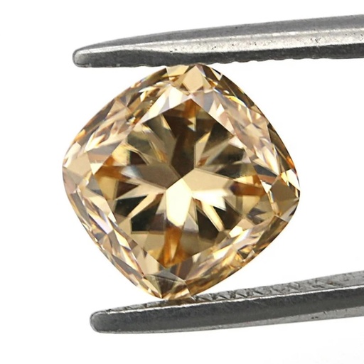 Loose Moissanite Brown Clean Cushion Cut 5.00 MM