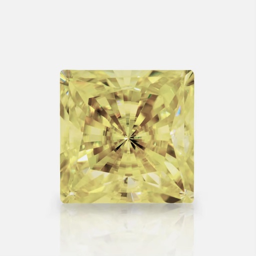 Loose Moissanite Canary Yellow Clean Princess Cut 7.00 MM