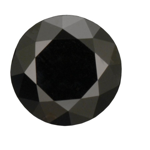 Loose Moissanite Jet Black Clean Round Cut 14.50 MM